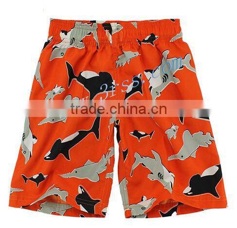 boy beach shorts cute fish design board