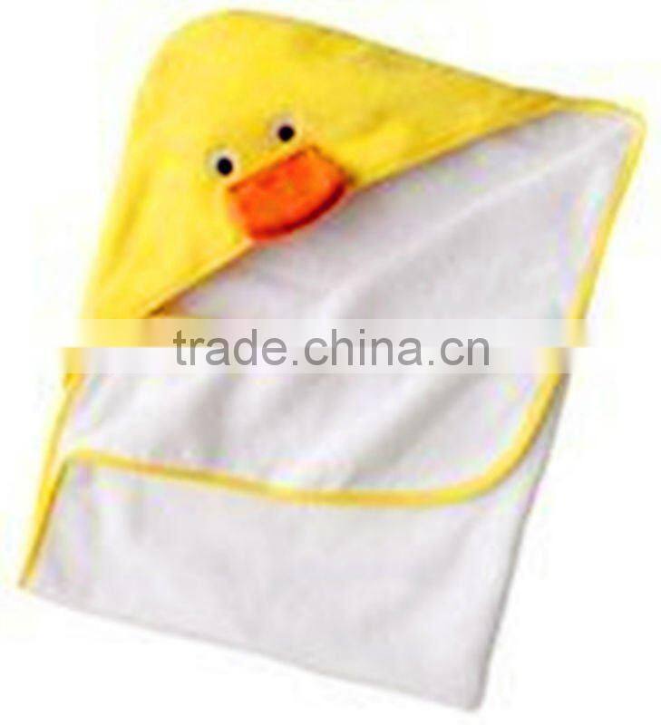 100%cotton children velour printed hooded towel