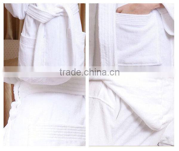 bathrobes 100% cotton terry cloth for hotel and spa bathrobe