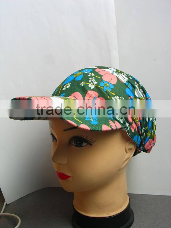 spring and summer printed hat for lady