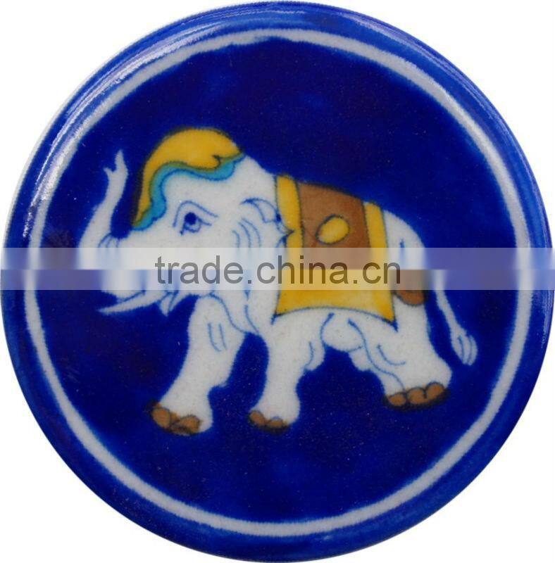 Blue Pottery Saucers , Blue Pottery Saucers Set