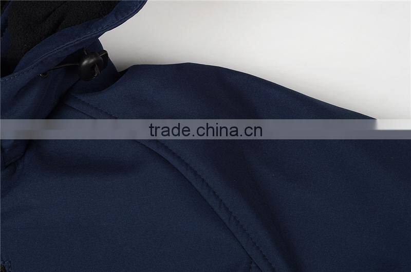 polyester padded men's winter warm waterproof softshell jacket uniform