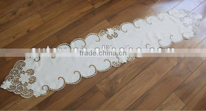 100% Polyester Floral Hand Made Table Runner