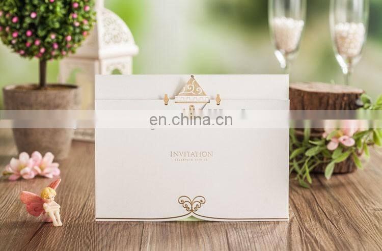 New Arrival 6026 Love Tree Fairy Castle Wedding Invitation Cards