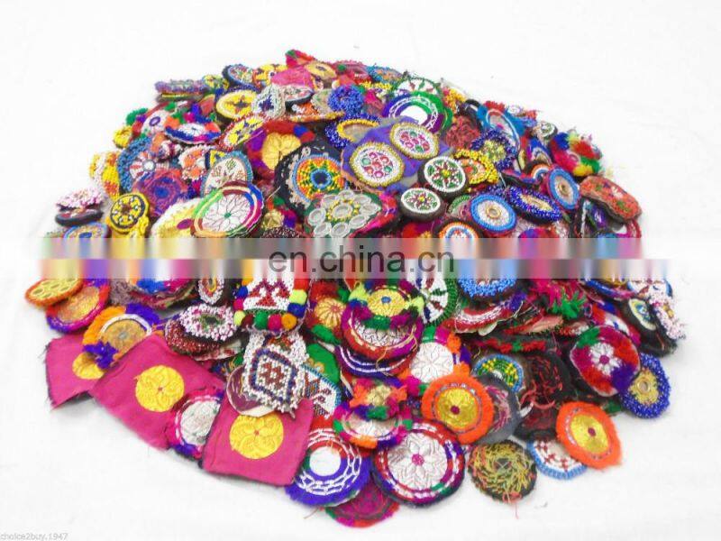 Gypsy Banjara Medallion Beaded Tribal Afghan Medallion