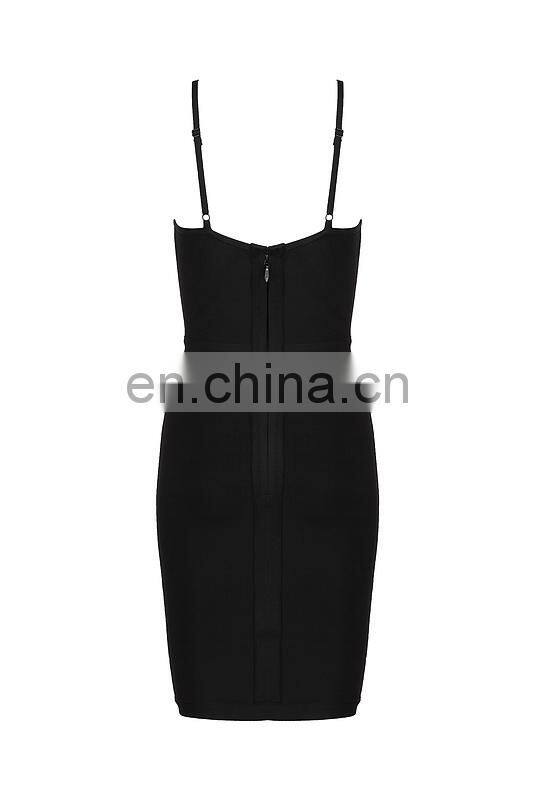 Amigo 2017 new style mini strap backless XXX bandage dress sexy low cut evening dresses for women party wear