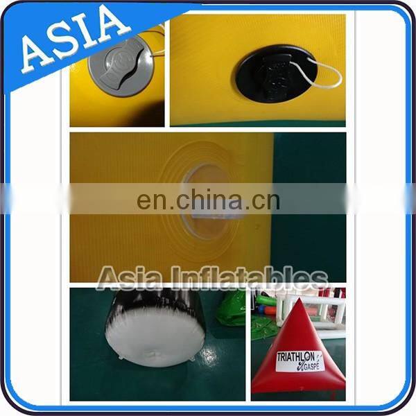 1,5 m High Tomato Inflatable Tube , Swim Cylinder Buoys , Tomato Sailing Buoys