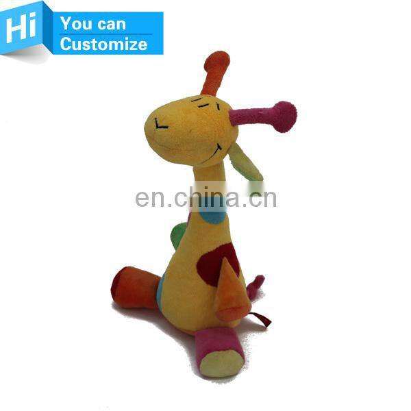 Professional custom soft animal giraffe stuffed plush toy