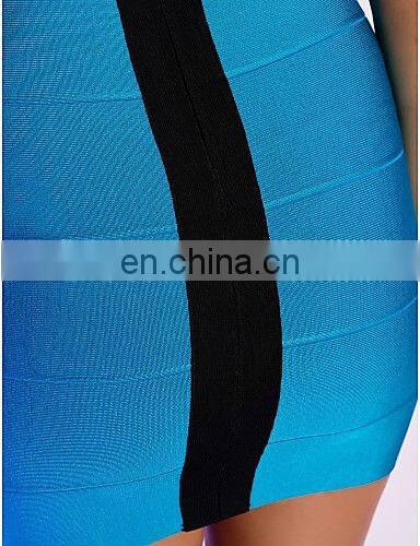 2016 discount low cut dress blue prom dress for dancing