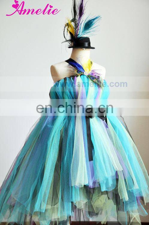 Peacock Flower Girl Tutu Dress