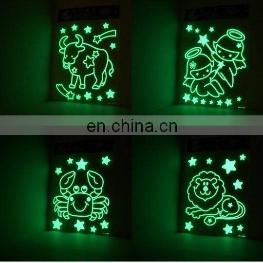 2017 Wholesale promotion halloween party decoration monster glow sticker