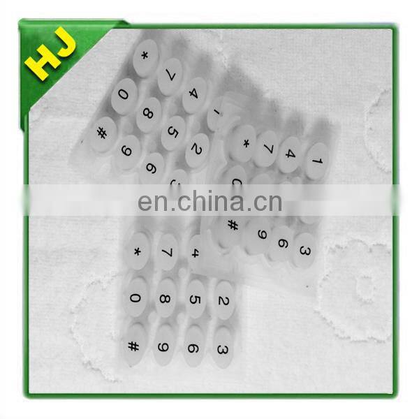 Remote control conductive silicone rubber keypads