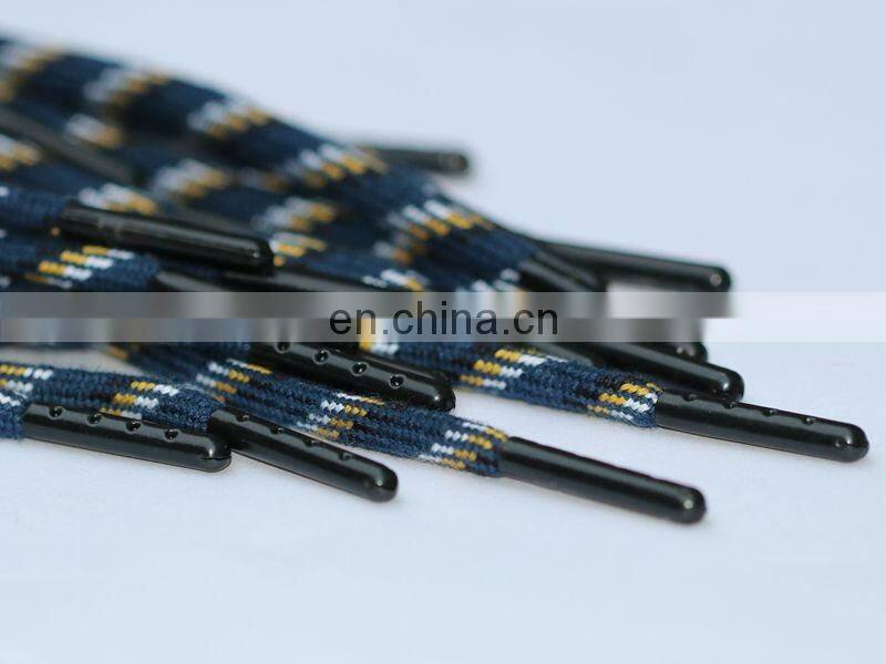 Alibaba China Suplier 23mm round shape with holes metal shoelace clips and aglet machine