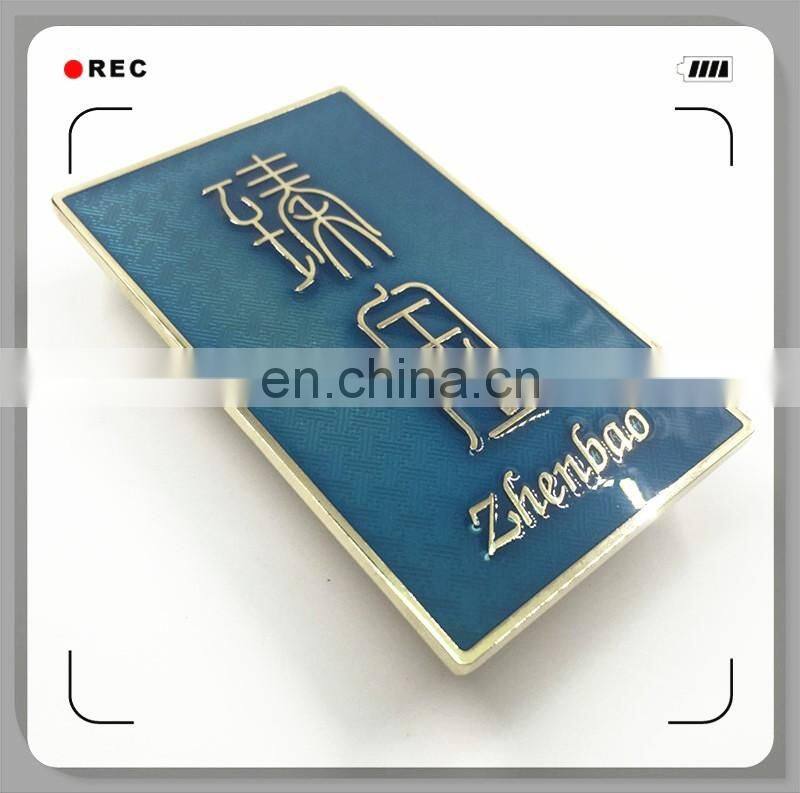 Custom design cheap adhesive metal small metal logo labels