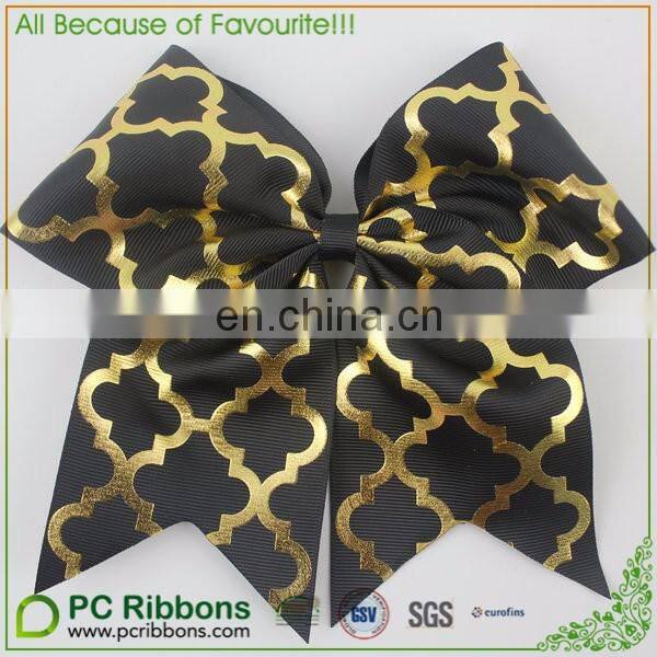 Carolina Blue Navy white Cheer/Softball Bow