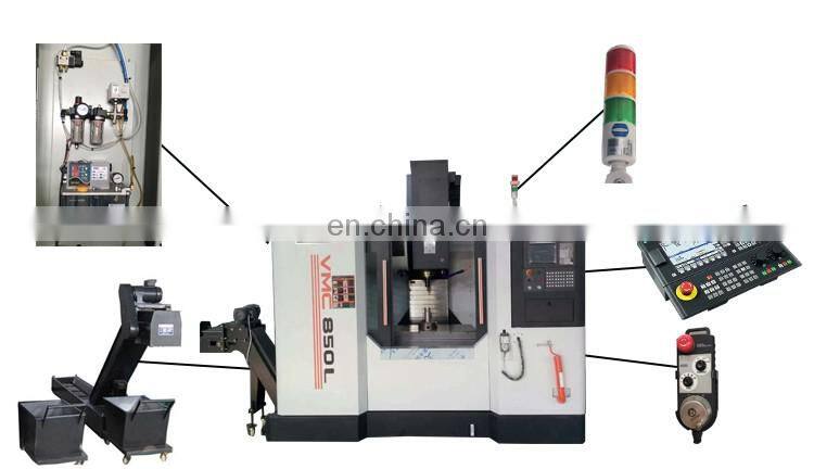 8000Rpm Spindle Speed Siemens GSK Fanuc Mitsubishi CNC Machining Center 3 Axis 4 Axes 5 Axis Metal Milling Machine For Sale