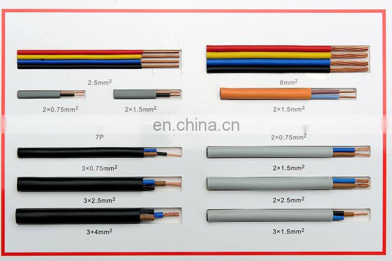 flat round flexible earthing ground power rubber insulated cable