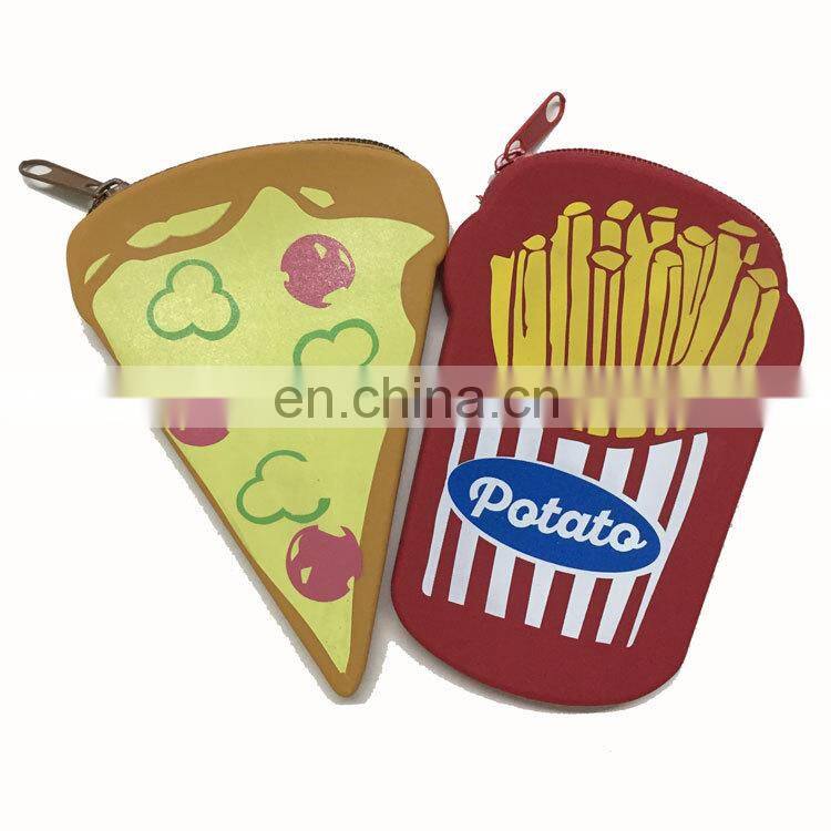 Custom Fruit Design Pineapple and Watermelon Shape Key Holder Wallet Promotion Candy Silicone Coin Purse