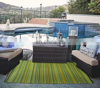 Lightweight recycled plastic rugs