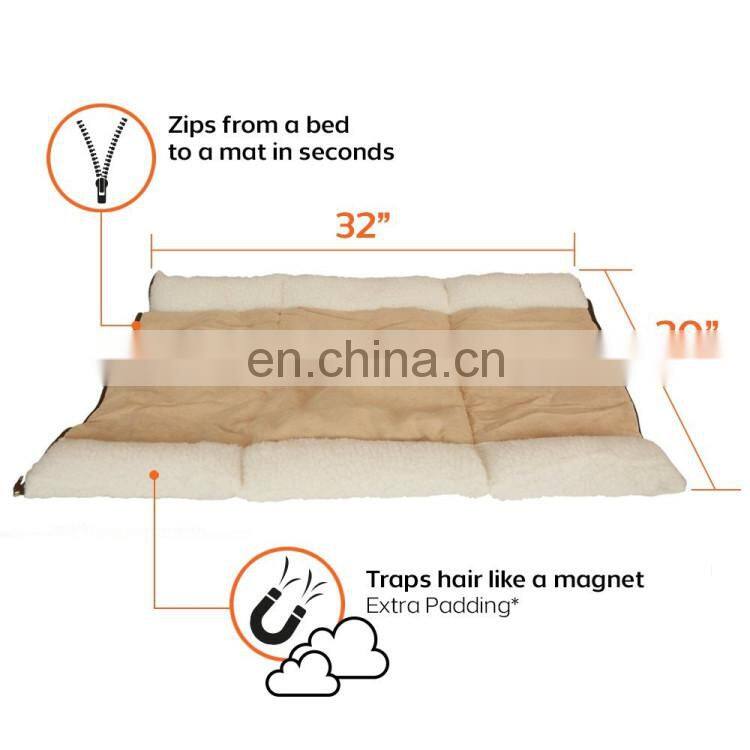 PET PALACE 2-in-1 Pet Bed Snooze Tunnel and Mat for Pets Cats Dogs and Kittens for Travel or Home