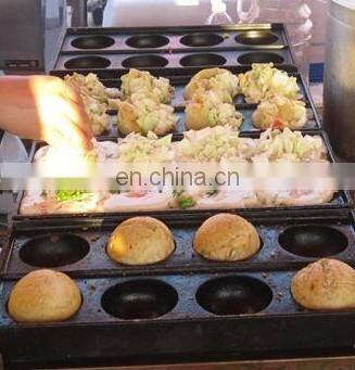 snack food machinery LPG takoyaki maker kaya ball machine takoyaki pan gas maker for sale