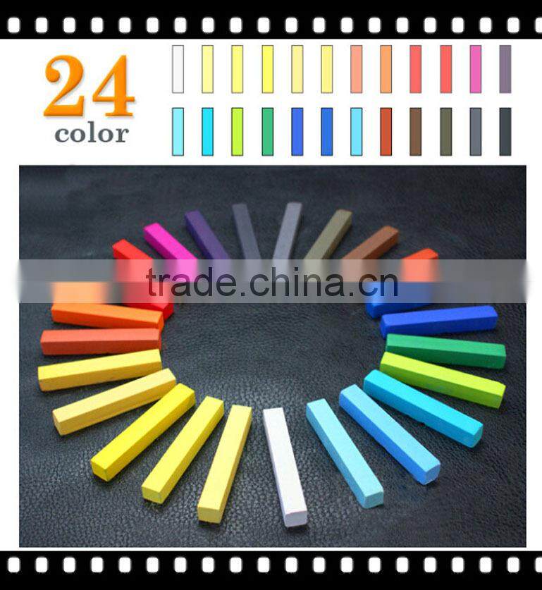Popular bright colored chalk for hair
