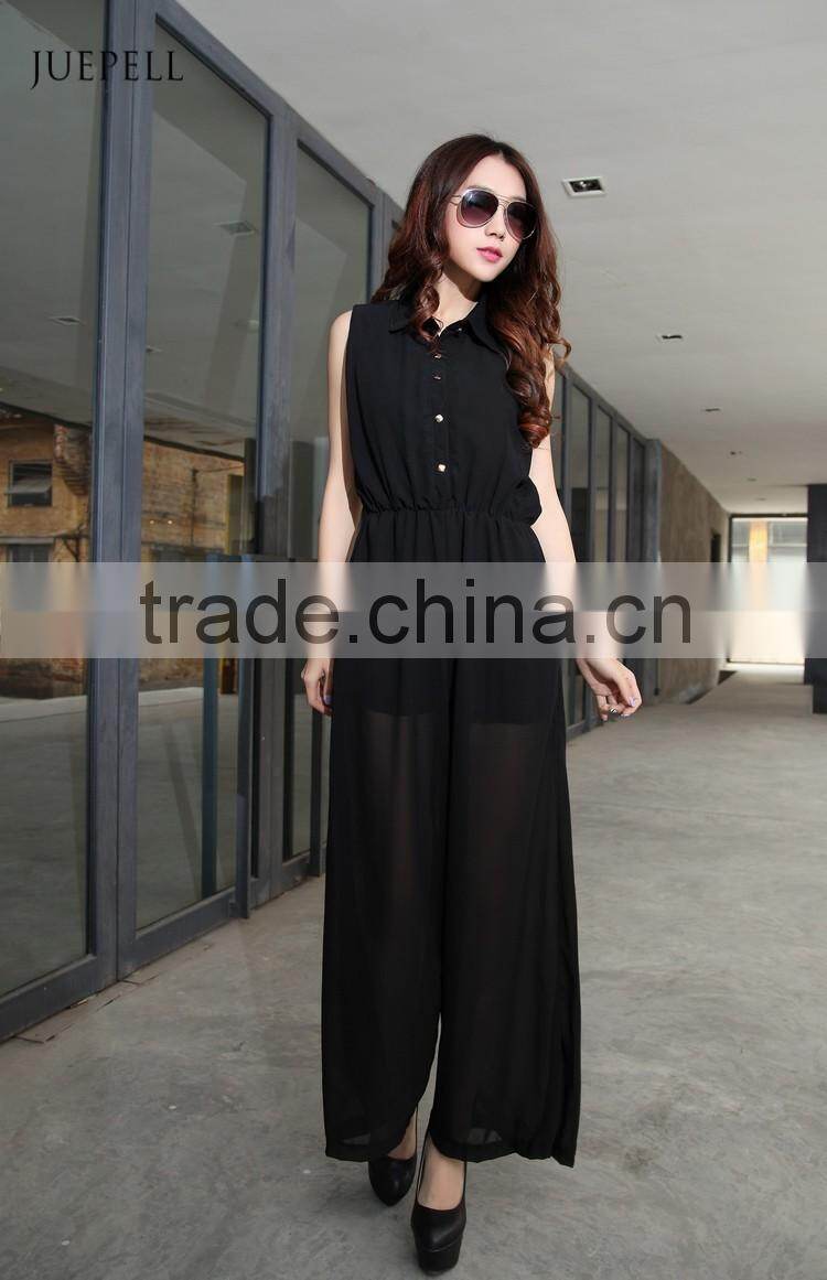 hot selling chiffon jumpsuit women jumpsuit