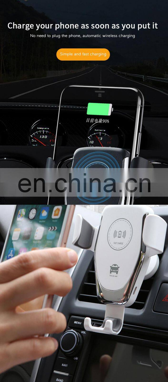 Qi Wireless Charging New Product 2020 Wholesale Mobile Phone Wireless Charging Pad Car For Apple Wireless Charger