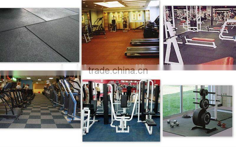 Outdoor rubber floor tiles EN1177