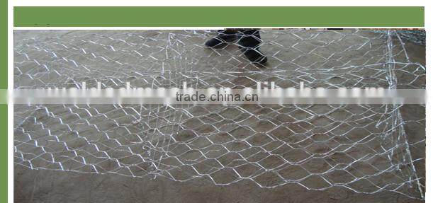 PVC coated galvanized hexagonal 1X1X1 gabion mesh box