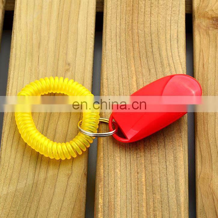 Pet Training Products Dog Pet Trainer Click Dog Training Clicker Aid Wrist Strap