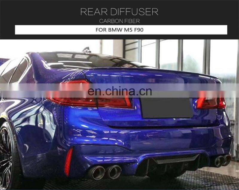 Carbon Fiber Rear Bumper Lip Diffuser for BMW F90 M5 First Edition Sedan 4-Door 2018-2020