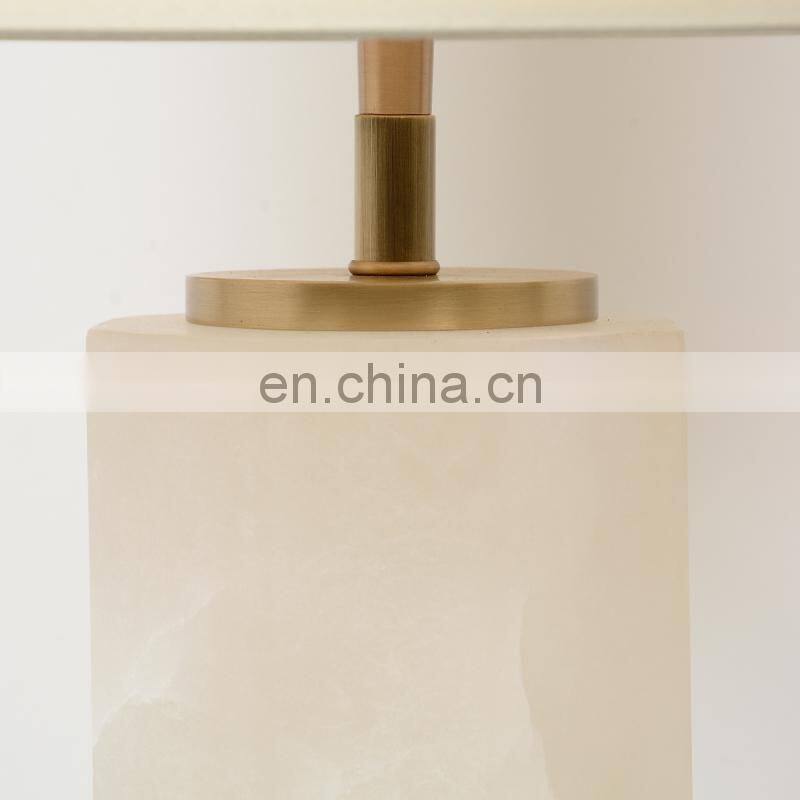 Simply Design Home Decoration Handmade Filament White Lamp Shade Alabaster Table Lamp