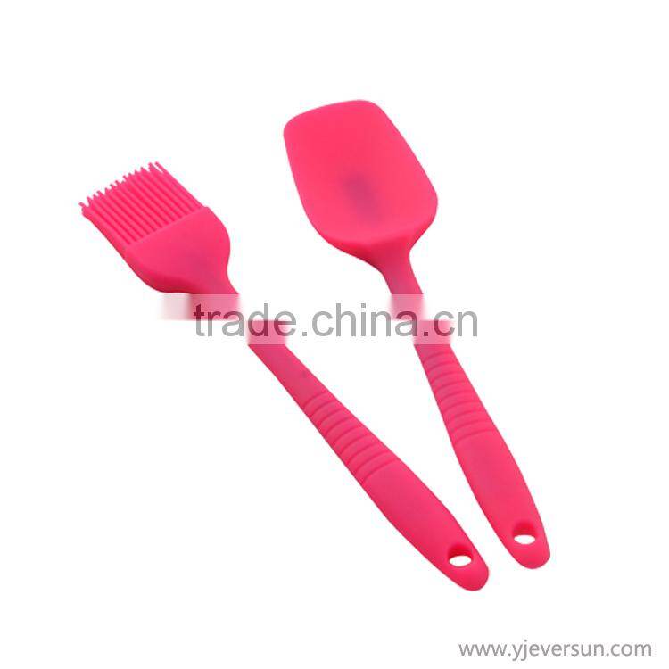 wooden spatula, 3 piece silicon spatula set, cake baking tools for baking