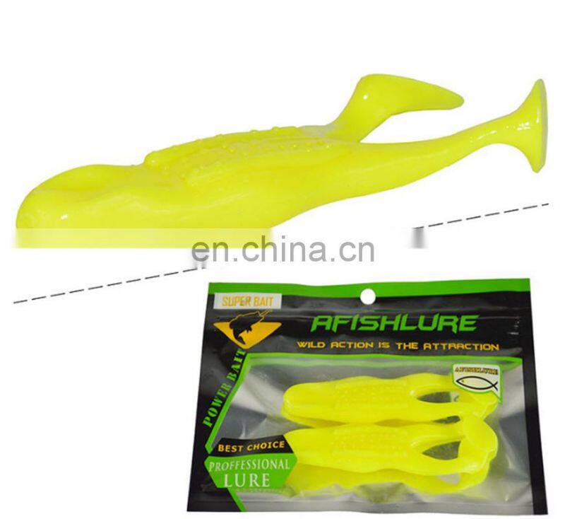 Amazon 9 Colors Choice 105mm 13g Artificial Bait Llastic Lure 2pcs/lot Leurre Souple Rayfrog Black Fish Killing Soft Bait