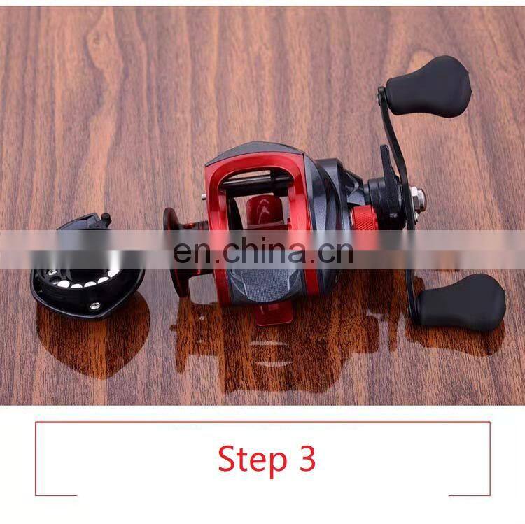 6 Speed centrifugal brake system trolling saltwater bait casting reel