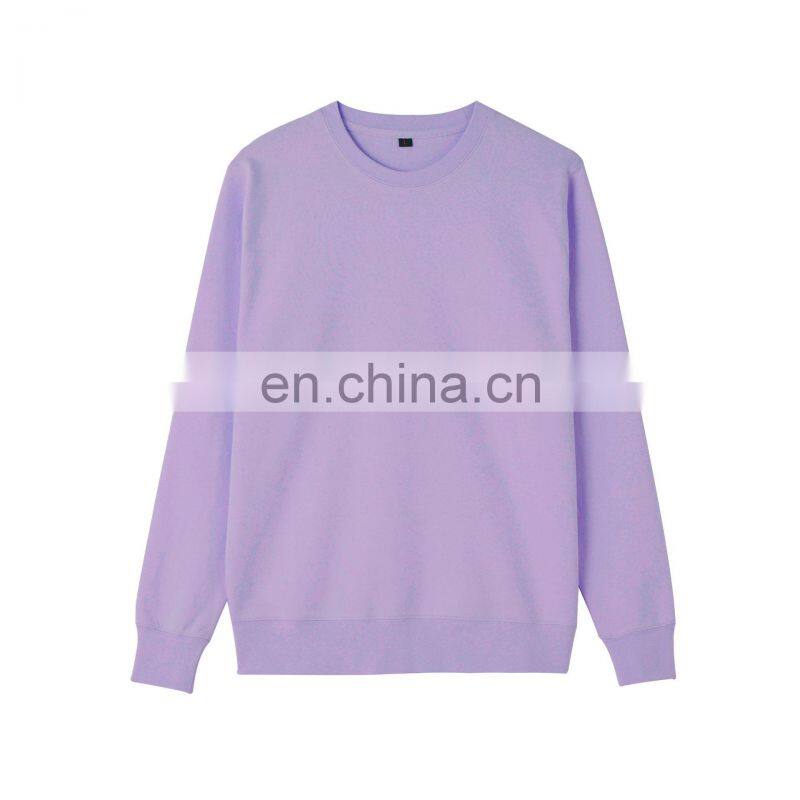 Custom round neck fashion brand sweater men's long-sleeved solid color pullover