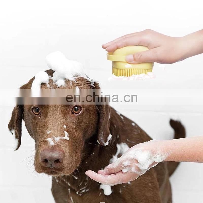 Pet Accessories For Dogs Shampoo Massager Brush Bathroom Puppy Cat Massage Comb Grooming Shower Brush For Bathing Soft Brushes