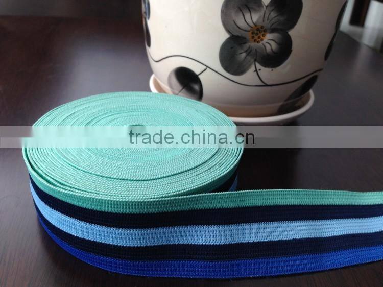Wholesale custom striped elastic ribbon