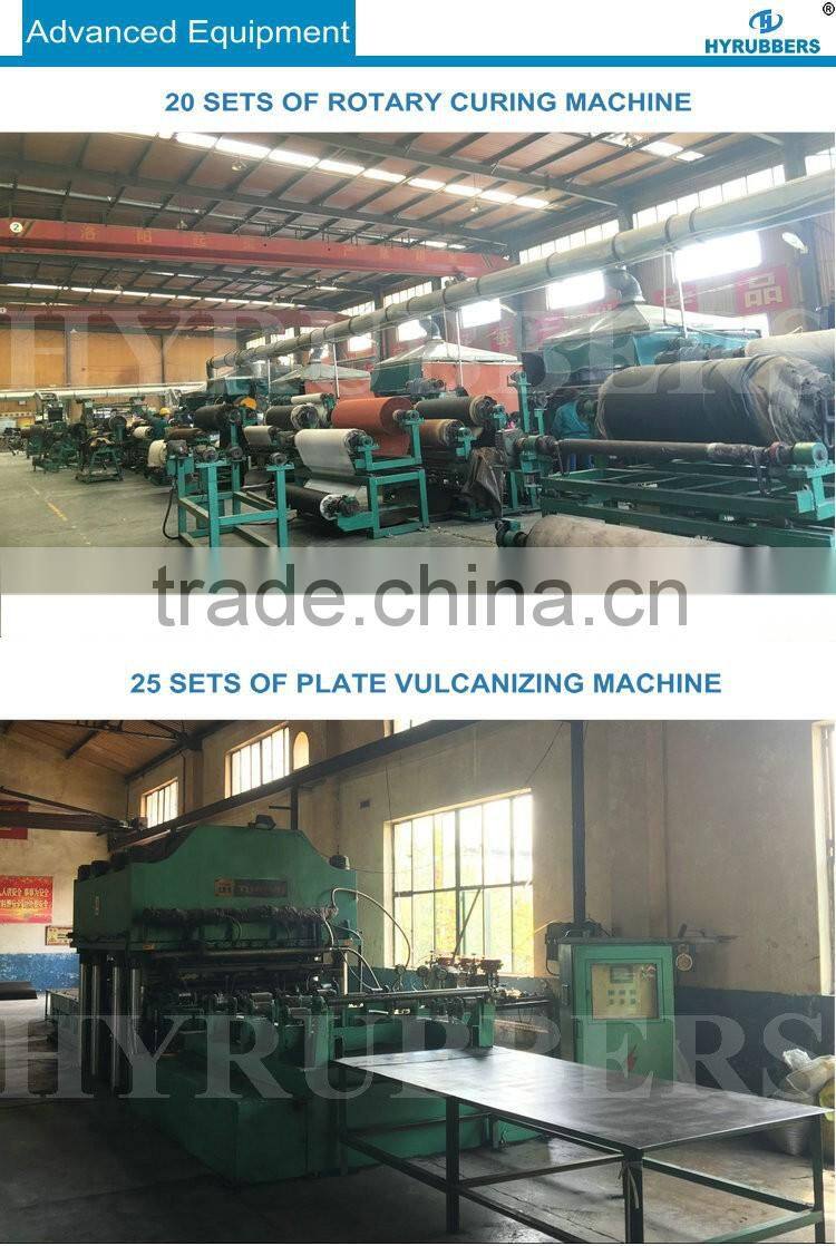 Black wholesale cheap price anti slip rubber mat type wide rib rubber mat