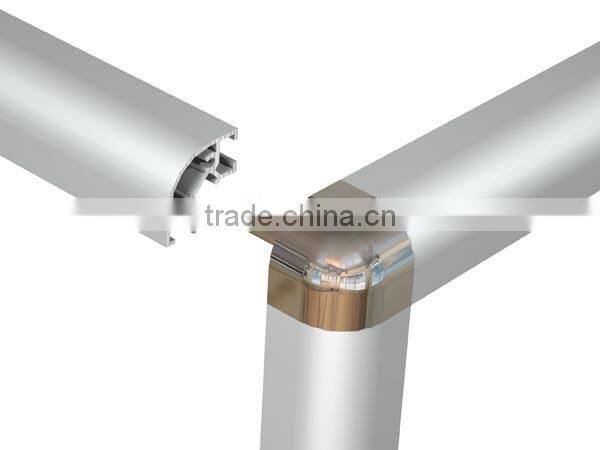 Anodized aluminium frame for kitchen cabinet