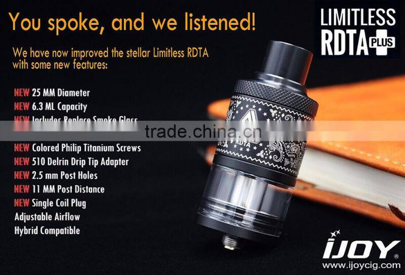 New Products Limitless RDTA Plus tank China Wholesale