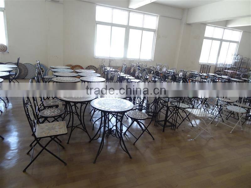 New design glass mosaic small table for plant stand 2/S