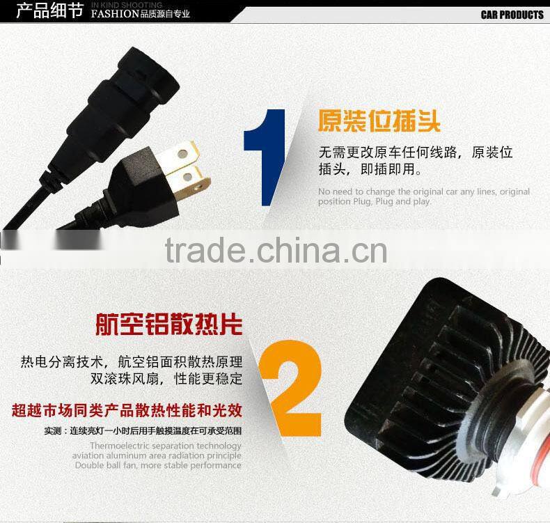 2015 Good sales ETI 9006 led car headlight 30w factory price MOQ 1 set