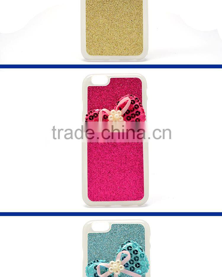 Lady Style Pink Design TPU Diamond Case For iPhone6