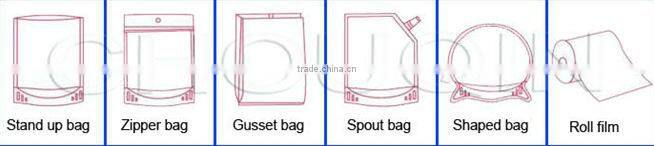 wholesale refrigerated plastic food bag /three side sealed printed bag