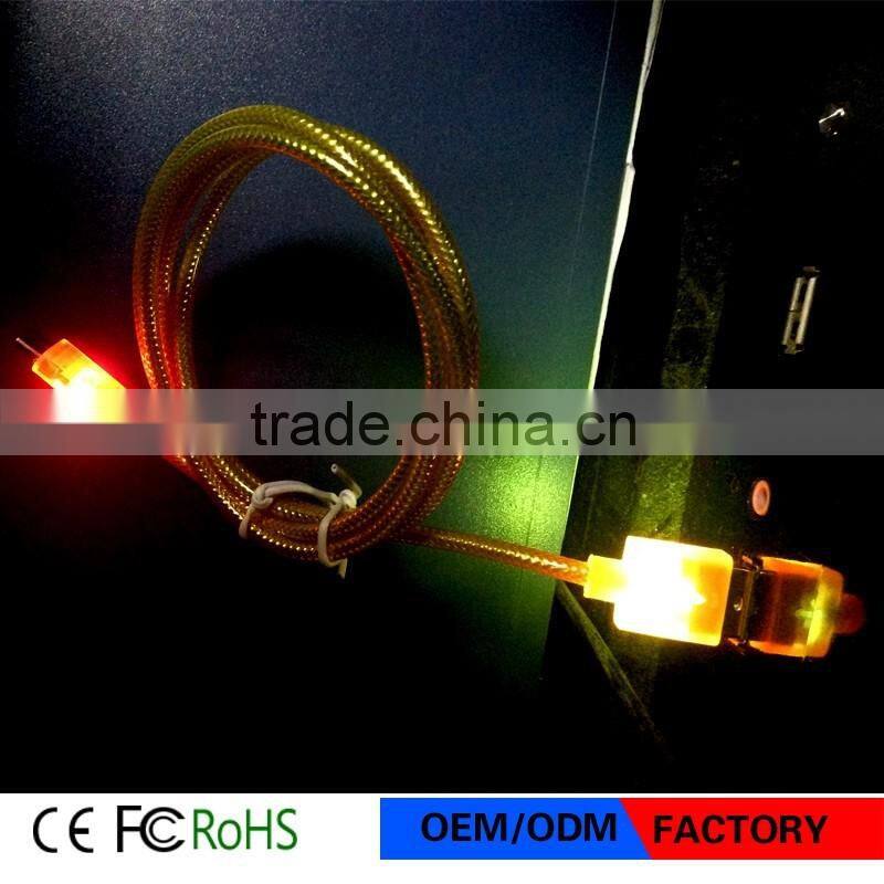 Factory Wholesale Hot Selling New Product Micro USB Cable with LED Light