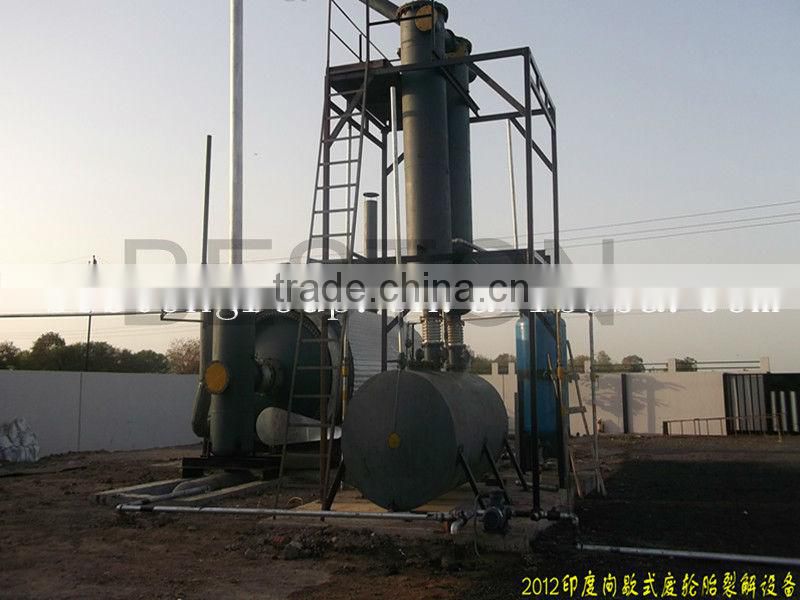 Full automatic tyre recycle machine cost of plastic recycling machine waste tyre pyrolysis