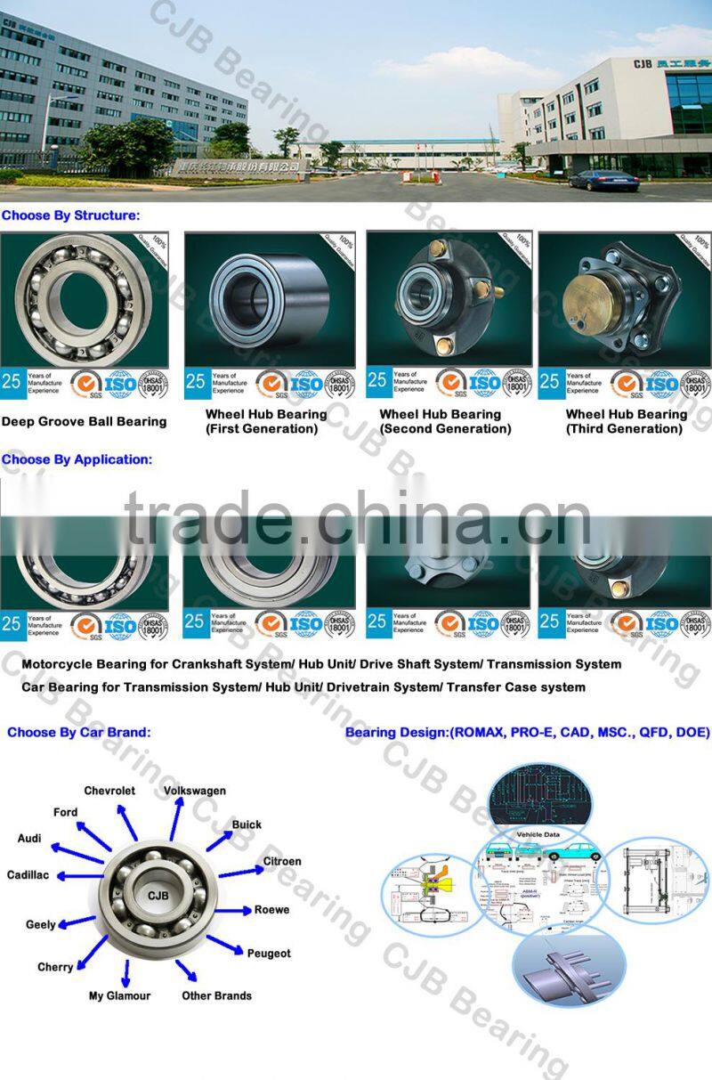 China Auto Double Rows Deep Groove Ball Bearings