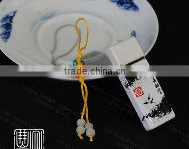 Ceramic USB flash drive with pen as a gift box set